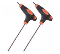 Unifizz Chiave a brugola in acciaio S2 con impugnatura a T, 2,5 mm, doppia estremità piatta