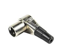 Unifizz Connettore maschio XLR a 3 pin regolabile ad angolo retto con 7 diverse posizioni, compatibile con audio DJ Band XLR spina jack ad angolo retto a 3 pin microfono altoparlante connettore cavo