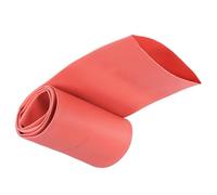 Unifizz - Guaina termorestringente, 60 mm di diametro, 98 mm di larghezza piatta, rapporto di restringimento 2:1, tubo termoretraibile, manicotto per cavi, 1 m - Rosso