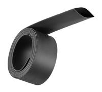 Unifizz Guaina termorestringente, diametro 22 mm, larghezza piatta 37 mm, rapporto 2:1, guaina termorestringente, 2 m, colore nero
