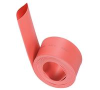 Unifizz Guaina termorestringente, diametro 22 mm, larghezza piatta 37 mm, rapporto 2:1, guaina termorestringente, 2 m, rosso