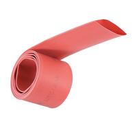 Unifizz Guaina termorestringente, diametro 30 mm, larghezza piatta 50 mm, rapporto 2:1, guaina termorestringente, 1 m, rosso
