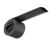 Unifizz Guaina termorestringente, diametro 30 mm, larghezza piatta 50 mm, rapporto 2:1, guaina termorestringente, 2 m, colore nero