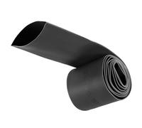 Unifizz Guaina termorestringente, diametro 35 mm, larghezza piatta 57 mm, rapporto 2:1, 1 m, colore nero