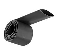 Unifizz Guaina termorestringente, diametro 35 mm, larghezza piatta 57 mm, rapporto 2:1, guaina termorestringente, 2 m, colore nero