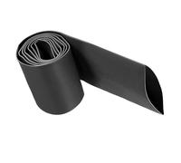 Unifizz Guaina termorestringente, diametro 40 mm, larghezza piatta 66 mm, rapporto 2:1, guaina termorestringente, 1 m, colore nero