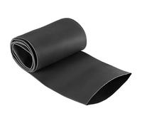Unifizz Guaina termorestringente, diametro 60 mm, larghezza piatta 98 mm, rapporto 2:1, 1 m, colore nero