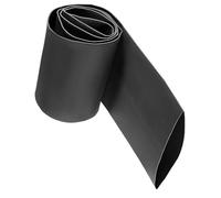 Unifizz Guaina termorestringente, diametro 70 mm, larghezza piatta 113 mm, rapporto 2:1, guaina termorestringente, 1 m, colore nero