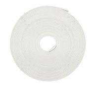 Unifizz Guaina termorestringente, diametro 8 mm, larghezza piatta 12,5 mm, rapporto 2:1, guaina termorestringente, 5 m, bianco