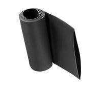 Unifizz Guaina termorestringente, diametro 80 mm, larghezza piatta 128 mm, rapporto 2:1, guaina termorestringente, 1 m, colore nero