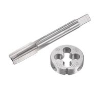 Unifizz M9 x 0,75 mm Set di maschi e matrici metrici, filettatura a macchina con matrice rotonda per filettatura, kit per la riparazione di dadi e bulloni
