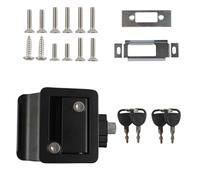 Unifizz Serratura di ricambio per porta camper serratura di ingresso serratura per rimorchio per camper viaggio cavallo chiuso tutto metallo camper serratura da viaggio maniglia adatta 7 x 9,5 x 3,8