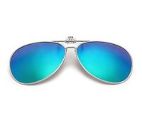 Unifizz UV400 Occhiali da sole polarizzati Clip On Driving Glasses HD Day/Night Vision Shade Lens per la guida pesca