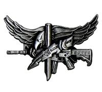 UNIFORM INSIGNIA SWAT operatore Insignia Pin - Center Mass - Basic - Argento Antico