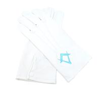 Uniform Store London Masonic Regalia - Guanti massonici in 100% cotone, quadrati e bussola, colore: Bianco, Multicolore, Taglia unica