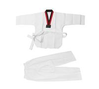Uniforme Bianca da Taekwondo per Bambini, in Cotone Leggero, Perfetta per il Combattimento e L'allenamento di Karate