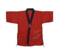 Uniforme da chef in stile giapponese Abbigliamento da lavoro per ristoranti Uniforme da cameriere Giacca da chef Kimono per Izakaya, A20-Taglia M