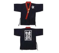Uniforme da chef in stile giapponese Abbigliamento da lavoro per ristoranti Uniforme da cameriere Giacca da chef Kimono per Izakaya, A09-Taglia L
