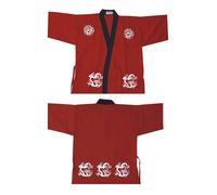 Uniforme da chef in stile giapponese Abbigliamento da lavoro per ristoranti Uniforme da cameriere Giacca da chef Kimono per Izakaya, A06-Taglia L