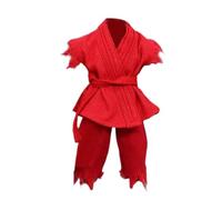 Uniforme da judo in scala 12 per action figure maschili da 15,2 cm, set di abbigliamento per bambole in miniatura, rosso