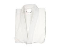 Uniforme Da Judo Uniforme for arti marziali Judo Gi realizzata professionalmente con kimono candeggina a trama singola cintura bianca, perfetto for la competizione o l'allenamento(White,XS-130CM)