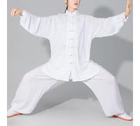 Uniforme di Tai Chi Uomini E Donne Wing Chun Arti Marziali Abbigliamento Shaolin Kung Fu Qi Gong Abbigliamento da Allenamento Unisex,001,XS