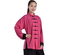Uniforme elasticizzata Taichi Donna Cotone Lino Abito Wushu Abito per arti marziali Abbigliamento Kung Fu cinese Abbigliamento Wing Chun Abbigliamento sportivo Uniforme per esercizi mattutini