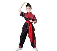 Uniforme Kung Fu Wushu Kung Fu Abbigliamento Abito for Arti Marziali Wing Chun Shaolin Stampa Floreale Esercizio di Kungfu per Tai Chi, Arti Marziali(Color2,140)