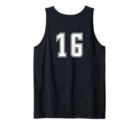 Uniforme numerata Bianco Numero 16 Team Junior Sports Canotta