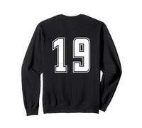 Uniforme numerata Bianco Numero 19 Team Junior Sports Felpa