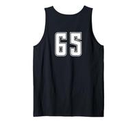 Uniforme numerata Bianco Numero 65 Team Junior Sports Canotta