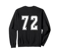 Uniforme numerata Bianco Numero 72 Team Junior Sports Felpa