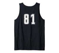 Uniforme numerata Bianco Numero 81 Team Junior Sports Canotta
