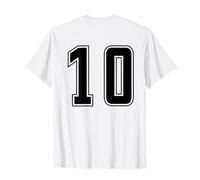 Uniforme numerata Numero 10 Team Junior College Sports Maglietta