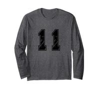 Uniforme numerata Numero 11 Team Junior College Sports Maglia a Manica