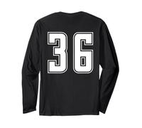 Uniforme numerata Numero 36 Team Junior College Sports Maglia a Manica