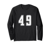 Uniforme numerata Numero 49 Team Junior College Sports Maglia a Manica