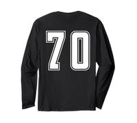 Uniforme numerata Numero 70 Team Junior College Sports Maglia a Manica