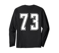 Uniforme numerata Numero 73 Team Junior College Sports Maglia a Manica