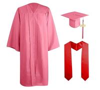 Uniforme per la laurea triennale Impostato Cappello con nappe abito da laurea per adulti unisex fascia per cerimonia laurea scolastica universitaria