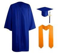 Uniforme per la laurea triennale Impostato Cappello con nappe abito da laurea per adulti unisex fascia per cerimonia laurea scolastica universitaria