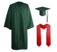 Uniforme per la laurea triennale Impostato Cappello con nappe abito da laurea per adulti unisex fascia per cerimonia laurea scolastica universitaria