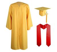 Uniforme per la laurea triennale Impostato Cappello con nappe abito da laurea per adulti unisex fascia per cerimonia laurea scolastica universitaria