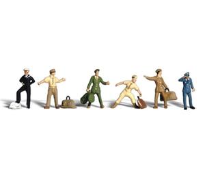 Uniformed Travelers HO Scale Woodland Scenics