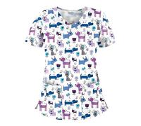 Uniformi di bellezza Classic Fit Sanità Toelettatura del cane Pulizia della casa Comodo Gatto Toelettatura Assistenza sanitaria Operatori sanitari, 01-viola., M