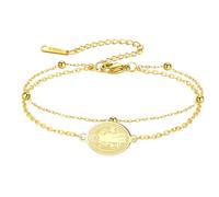 UNIFT Bracciale a doppia faccia di San Benedetto per donne e uomini, in acciaio inossidabile, amuleto di protezione cattolica, regalo per la fede, one size, Acciaio inossidabile, Non pietra preziosa