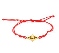 unift Bracciale per le Donne Nodo Della Strega Celtica Bracciale Magico a Strati Bracciale in Acciaio Inox Charm Mistico Doppia Corda Bracciali Celtici Gioielli (Oro)