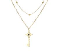UNIFT Collana con ciondolo a forma di nodo delle streghe, da donna, in acciaio inox, con ciondolo a forma di nodo magico, stregoneria celtica, amuleto, idea regalo, Misura unica, Acciaio inossidabile