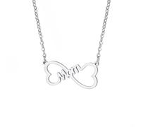 UNIFT Collana con fiocco per donne e ragazze, in acciaio inox, graziosa e delicata collana con fiocco, gioiello alla moda, Acciaio inossidabile