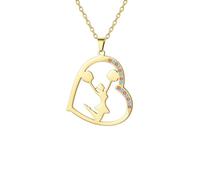 UNIFT Collana da cheerleader da donna, in acciaio inossidabile, semplice, elegante, accessorio per lo sport, gioielli regalo per gli amanti delle cheerleader, Misura unica, Acciaio inossidabile